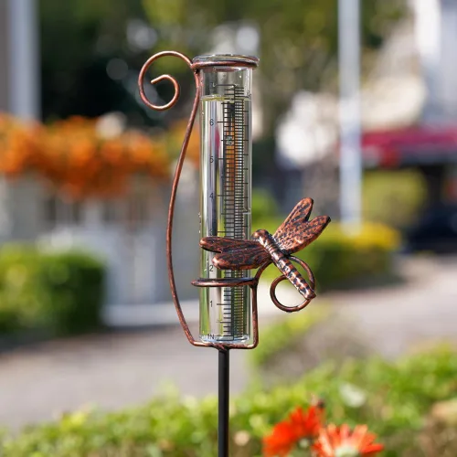 Miniatura 14 de Tubo de Vidrio de Repuesto para Pluviómetro de Capacidad de 7'', 2 Piezas Tubos de Repuesto para Pluviómetro para Jardín Patio Exterior
