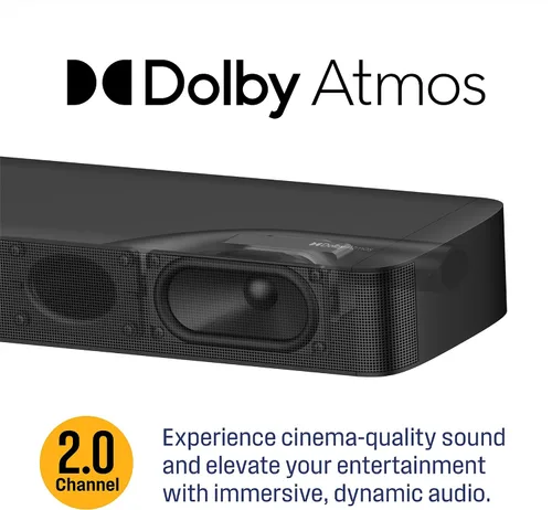 Miniatura 2 de Barra de Sonido Westinghouse para Smart TV, Barra de Sonido Compacta 2.0 con Dolby Atmos y Digital Plus, Sistema de Sonido Surround 120W para TV