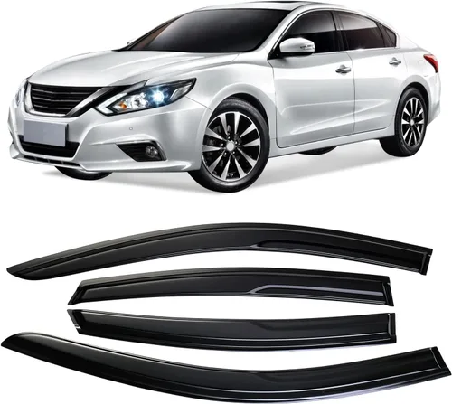 Miniatura 15 de 4 unidades de protectores de lluvia para ventana lateral tintados ahumados diseñados para Kia Forte 2019 2020 2021 2022 2023 EX FE GT LINE LXS