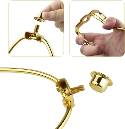 Miniatura 5 de 2 soportes para lámpara de 9 pulgadas, soporte de pantalla desmontable, accesorios de iluminación de bricolaje resistentes para lámparas de pie