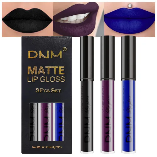 Miniatura 55 de evpct 2 Piezas Lápiz Labial Líquido Verde Esmeralda con Brillo Glitter, Brillo Labial Tinte y Delineador de Labios Retráctil, Set de Maquillaje