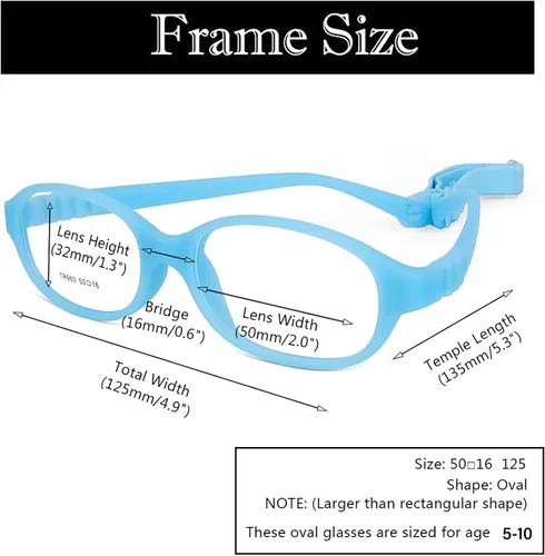 Miniatura 15 de AQWANO Children Optical Glasses Frame tr90 Flexible Bendable One-piece Safe Eyeglasses Girls Boy