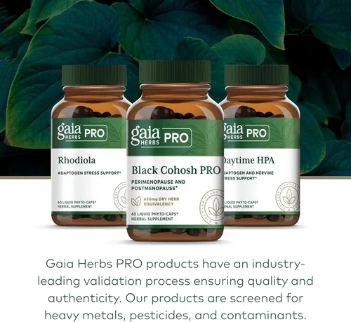 Miniatura 6 de GAIA HERBS PRO Black Cohosh PRO - Suplemento de apoyo saludable para la perimenopausia y después de la menopausia* - Suplemento de salud