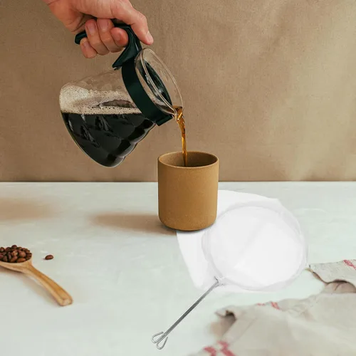 Miniatura 2 de DOITOOL Bolsas de filtro de malla ultra fina de 9 pulgadas, filtro reutilizable con marco de acero inoxidable, filtro de café, filtro de té, filtro