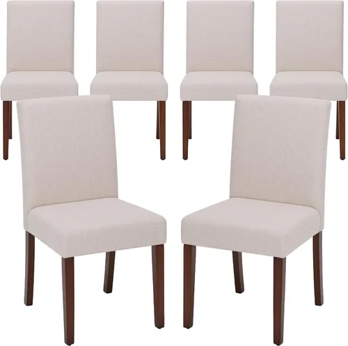 Miniatura 13 de MALOL Upholstered Dining Chairs Set of 2, Fabric Dining Room Chairs, Modern Wooden Dining Chair, Kitchen Side Chairs, Farmhouse Dinner Chair with