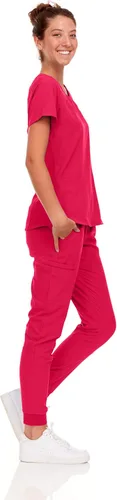 Miniatura 14 de Natural Uniforms Conjunto de ropa quirúrgica elástica para mujer con tallas regulares y pequeñas