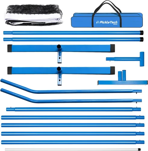 Miniatura 3 de PICKLETECH 4.0 Slim Version Portable Pickleball Nets Outdoor Game 22 FT Pickleball Net-USAPA Regulation Size-Pickle Ball Net System with Carrying