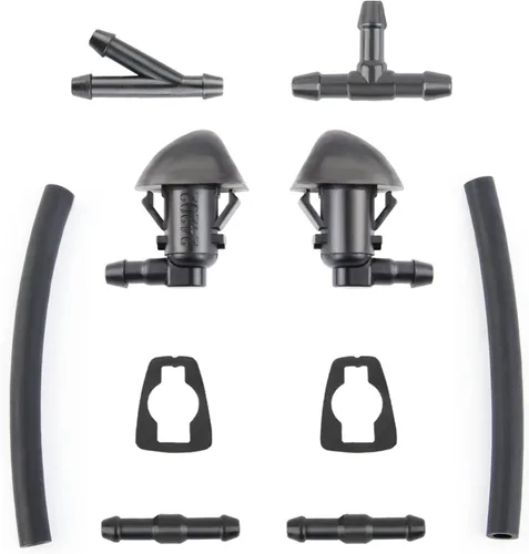 Miniatura 8 de Kit de boquillas para limpiaparabrisas compatible con Honda Pilot 2009 2010 2011 2014 2015, con conector de chorro de lavado y manguera de líquido