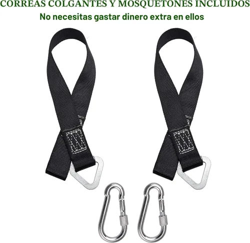 Miniatura 6 de PACEARTH Columpio de árbol de 40 pulgadas, capacidad de peso de 900 libras, 2 correas colgantes adicionales, cuerdas ajustables de múltiples hebras