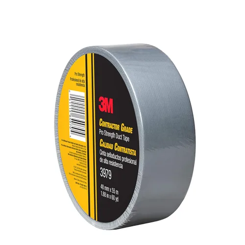 Miniatura 2 de 3M - Cinta adhesiva de grado contratista Pro Strength 3979 plateada, 4,78 cm x 55 m – Adhesivo profesional industrial multiuso, 1 paquete