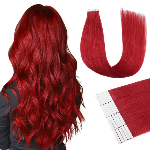 Miniatura 31 de ABH AMAZINGBEAUTY HAIR Extensiones de cinta de cabello humano Remy real, Remi, extensiones de cabello negro con pegamento en trama de piel