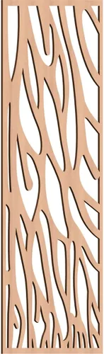 Miniatura 58 de 9 3/8"W x 24 3/8"H x 1/4"T Bristol Decorativos Paneles de Pared de Madera Calado, Cereza