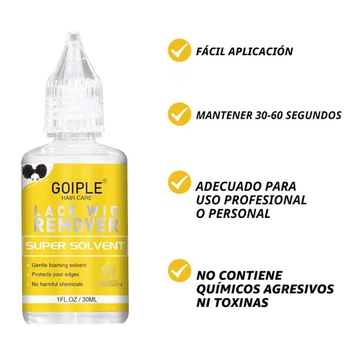 Miniatura 9 de Pegamento de peluca de 1.34 onzas, pegamento de peluca impermeable con encaje frontal para pelucas con herramientas y varilla de cera para cabello