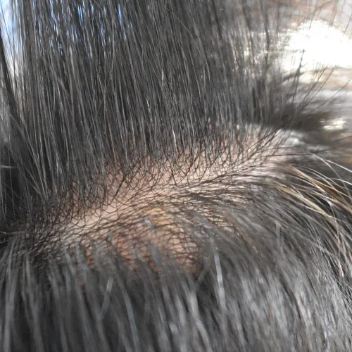 Miniatura 7 de Tupé para hombres, sistema de unidades de cabello humano real, pieza de cabello humano real para hombres, extensiones de pelo de tupé, línea capilar