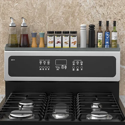 Miniatura 7 de Estante magnético para estufa para la parte posterior de la estufa, estante de especias de silicona de 30 pulgadas para organización de la cocina