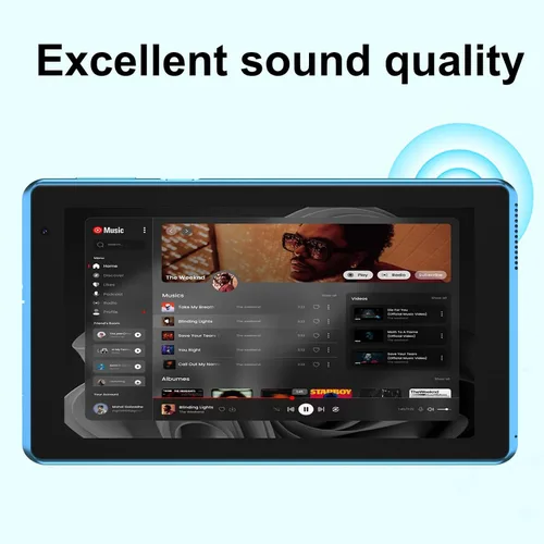 Miniatura 8 de CUPEISI Tablet Android 14, tableta de 7 pulgadas con funda, 8 GB de RAM+32 GB de ROM/1 TB Tableta expandible, 1.6 GHz, computadora con procesador