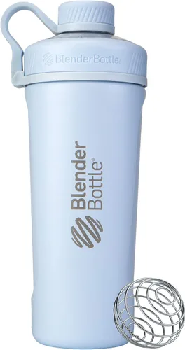Miniatura 10 de BlenderBottle Radian - Botella agitadora de acero inoxidable con aislamiento, 26 onzas, rosa (paquete de 15)