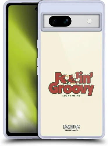 Miniatura 66 de Head Case Designs Funda de gel Woodstock 50th con licencia oficial de Peanuts Snoopy Guitar 1969 [protección de grado militar] compatible