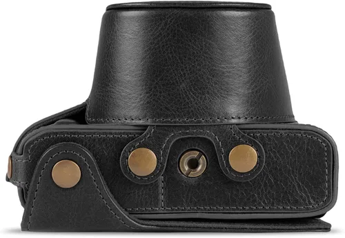 Miniatura 9 de MegaGear MG2010 Ever Ready - Funda de piel auténtica para cámara compatible con Nikon Z fc (0.630-1.969 in) - (negro)