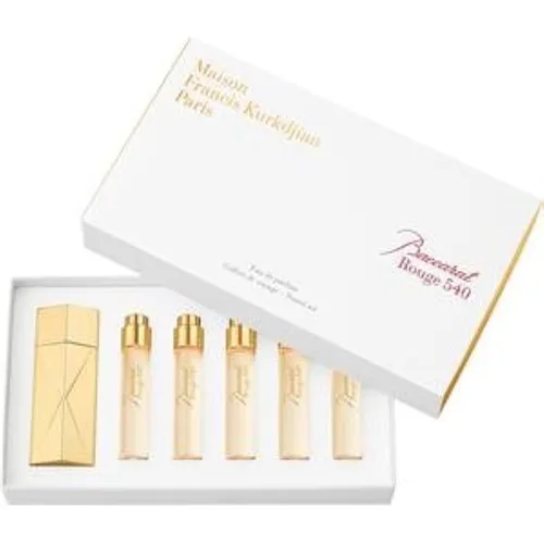 Maison Francis Kurkdjian Baccarat Rouge 540 Travel Set Eau de Parfum Plus Gold Globe Trotter Case, 6 unidades