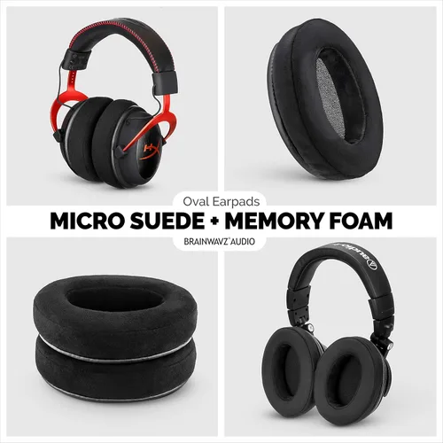 Miniatura 6 de Brainwavz HM5 Velor almohadillas de espuma viscoelástica para audífonos de diadema