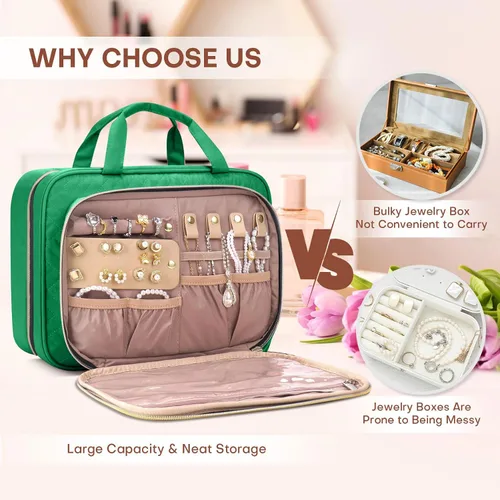 Miniatura 13 de Neceser de viaje con organizador de joyas, Beige