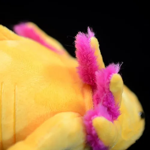 Miniatura 5 de Peluche de Axolotl - Animal de Peluche Axolotl Amarillo, Realista de 20" Lindos Anfibios Ambystoma Espeluznantes Juguetes de Peluche, Colección