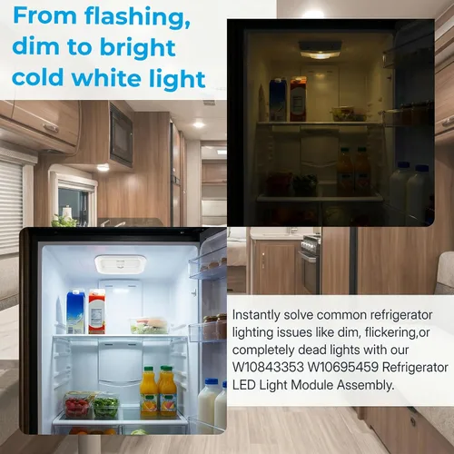 Miniatura 3 de Actualización 2026 W10695459 W10843353 W11683243 para Whirlpool Kenmore Maytag Refrigerador Led Module Componente, Reemplaza W10660728 W10279030
