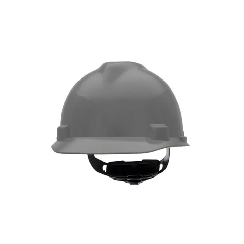 Miniatura 6 de MSA 477484 V-Gard - Casco de seguridad, con suspensión de trinquete Fas-Trac III, carcasa de polietileno, protección anti-impacto superior, correas