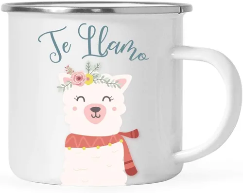 Miniatura 16 de Andaz Press Taza de café de acero inoxidable con temática de alpaca de 11 onzas, regalo de broma, colorido gráfico de llama bohemio, 1 paquete, taza