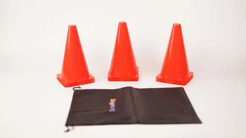 Miniatura 2 de Paquete de 12 conos de entrenamiento de agilidad, conos marcadores deportivos para ejercicios de fútbol, fútbol, baloncesto y fitness