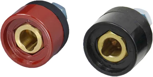 Miniatura 9 de RIVERWELD Cable de soldadura TIG Conector-Plug Negro DKZ10-25 200Amp Dinse Quick Fitting 2pcs