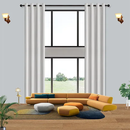 Miniatura 19 de Qiseca Cortinas extralargas de 132 pulgadas de largo para sala de estar, cortinas de techo de 11 pies, ventanas altas hechas a medida de 2 pisos