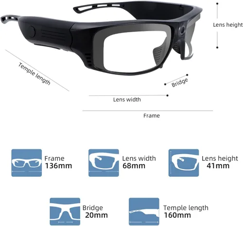 Miniatura 5 de Gafas de seguridad tintadas para hombres y mujeres con luces LED recargables - Altos lúmenes, 13 horas de duración, ANSI Z87.1, armazón TR90, correa