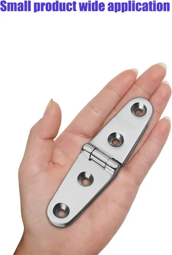 Miniatura 5 de Bisagras de barco resistentes de acero inoxidable de grado marino, 4 pulgadas x 1 pulgada (4.016 in x 1.024 in), sin ruido, acero inoxidable 316