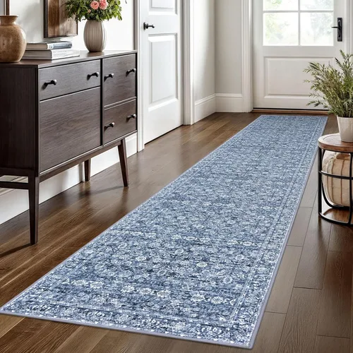 Miniatura 58 de SIILOOM Alfombra antideslizante de pasillo moderna de 2 x 5, súper suave, para pasillos, decoración para cocina, alfombras para pasillos sin 2-Verde