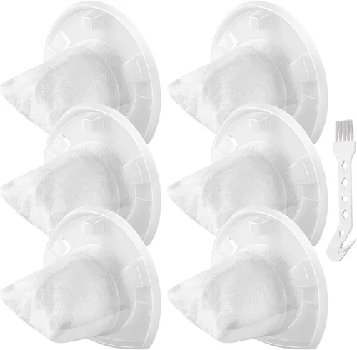 Paquete de 6 filtros de repuesto compatibles con aspiradora de mano Black & Decker VF110 CHV1410L, CHV1410, CHV9610, CHV1210, CHV1410B, CHV1510,