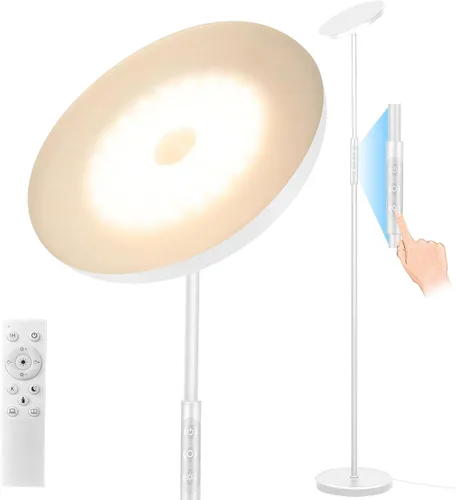 Miniatura 11 de Lámpara de pie, mejorada, 40 W, 4000 lúmenes, súper brillante, lámpara de pie LED para sala de estar, temperatura de color regulable continua 40W