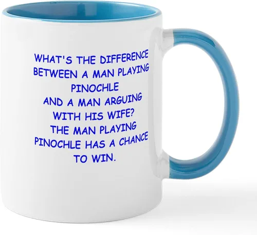 Miniatura 14 de CafePress Euchre Champ Mugs Taza de café de cerámica de 11 oz (11.0 fl oz)