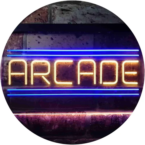 Miniatura 11 de ADVPRO Arcade Game Zone Room - Letrero de neón LED de doble color, azul y rojo, 12 "x 8.5" st6s32-i3368-br