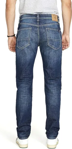 Miniatura 2 de Buffalo David Bitton Ben - Jeans de mezclilla cónicos relajados para hombre
