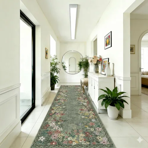 Miniatura 32 de Alfombra de pasillo de cocina de 2 x 6 pies para pasillo, alfombra de pasillo lavable con parte trasera antideslizante, alfombra suave de pelo bajo