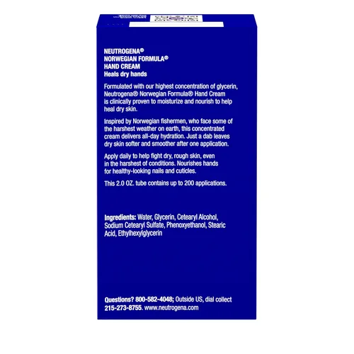 Miniatura 7 de Neutrogena Norwegian Formula Crema hidratante de manos y loción para manos secas, alivio concentrado de glicerina sin fragancia, más de 200 usos