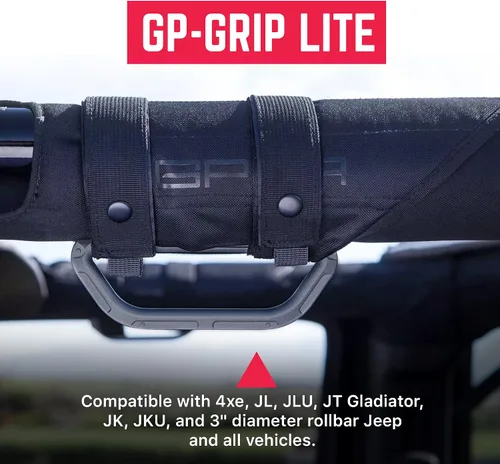 Miniatura 2 de GPCA GP Grip LITE - Manijas de agarre para Jeep, agarre de barra antivuelco de metal de aluminio para Jeep Wrangler 4xe, JL, JK, JT, Sport, Sahara