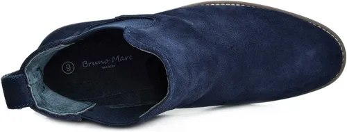 Miniatura 6 de Bruno Marc - Botines tipo Chelsea de gamuza y piel para hombre