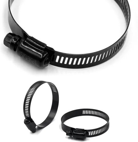 Miniatura 4 de ISPINNER 4 abrazaderas de manguera de engranaje helicoidal de acero inoxidable ajustable de 3 pulgadas con rango de tamaño de 2.047-2.992 in