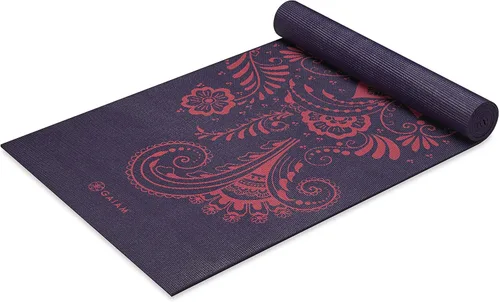 Gaiam - Alfombrilla de yoga, 6 mm, extra gruesa, antideslizante, de primera calidad, para todo tipo de yoga, pilates y ejercicios en el suelo (68