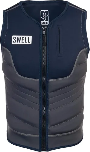 Miniatura 10 de Chaleco de neopreno Wakesurf Comp para hombre, diseñado exclusivamente para Wake Surf, pero ideal para todas las demás actividades de deportes Peltre