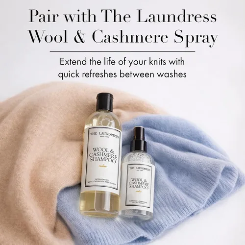 Miniatura 7 de The Laundress Champú de lana y cachemira, 31 lavados, detergente líquido concentrado para lavandería, aroma a cedro, delicado lavado en frío a mano