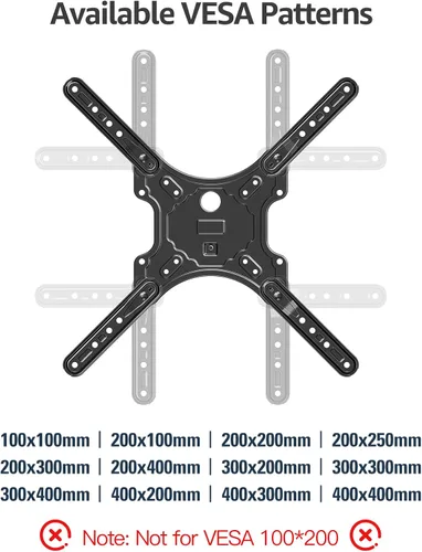 Miniatura 3 de MOUNTUP Soportes de pared para TV para la mayoría de televisores de 26 a 60 pulgadas, soporte de TV de movimiento completo con giro y extensión